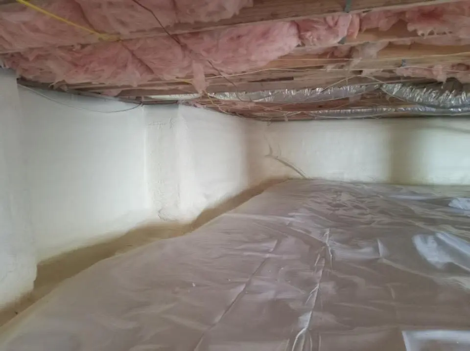 Crawl space encapsulation with closed-cell spray foam for Spray Foam Roofing Repair in Pine Bluff